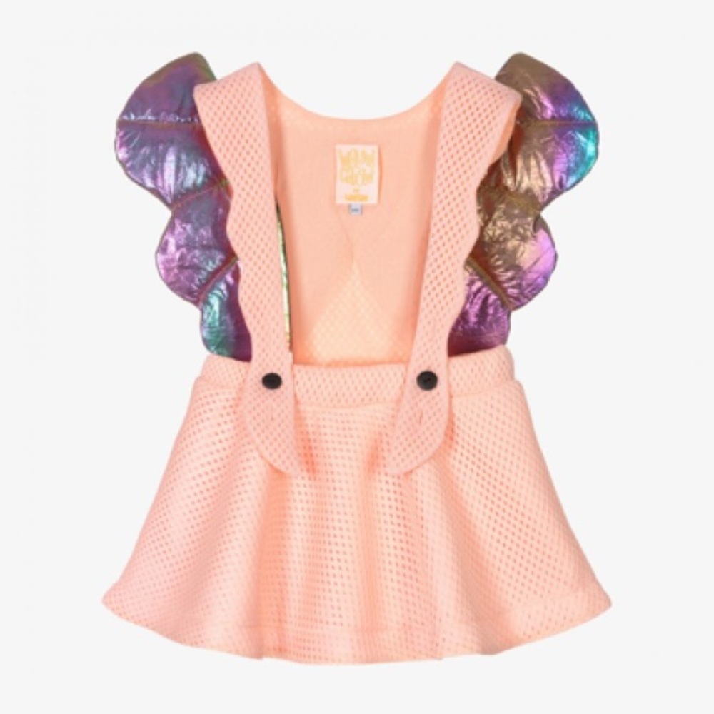 Wauw Capow by Bangbang Boutique Dress 6/7 rainbow wings dress skirt overalls